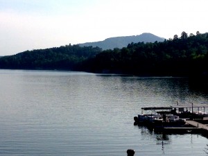 Rumbling Bald Resort, Lake Lure wedding ceremony